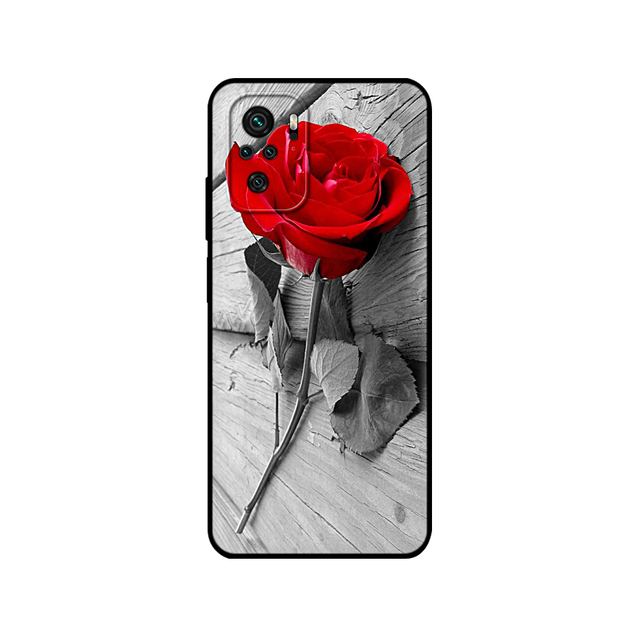 Xiaomi Redmi Note 10 Case 4G 5G Back cover For Redmi Note 10 Pro Phone Cover on Redmi Note 10S bumper silicon black tpu case