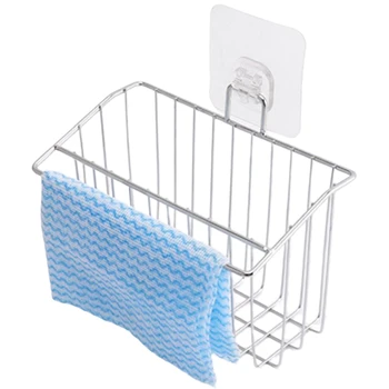 

2-Pack Sink Caddy, Kitchen Sink Holder with Adhesive for Sponge, Brush and Dish Soap, Durable Sink Organizer Draining