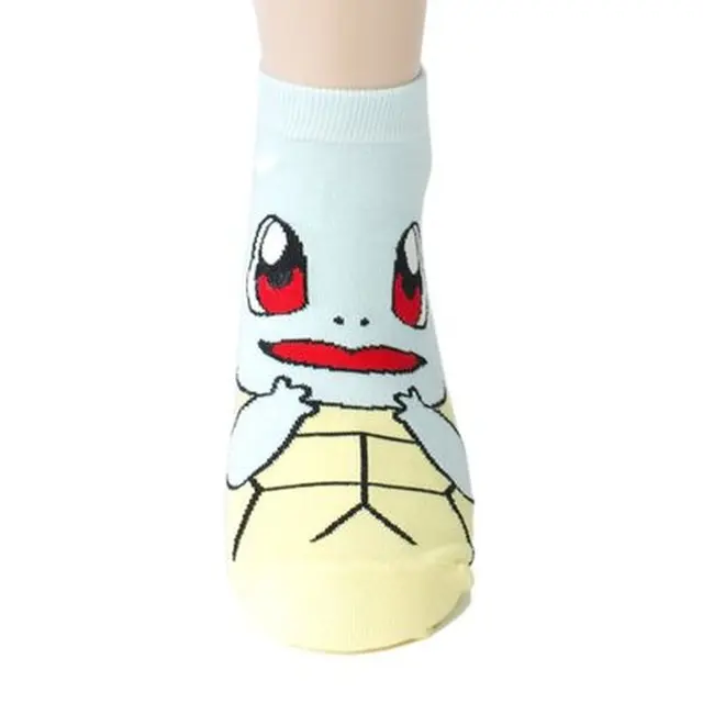 Pokemon Cute Anime Figures Psyduck Pikachu Sock for Children Go Cosplay Props Accessories Socks Print Cartoon Ankle Sock Short 5