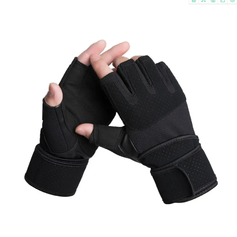 

Spring Half Finger Outdoor Sports Riding Men Women Fitness Gloves Non-slip Fingerless Breathable Protective Sunscreen Gloves