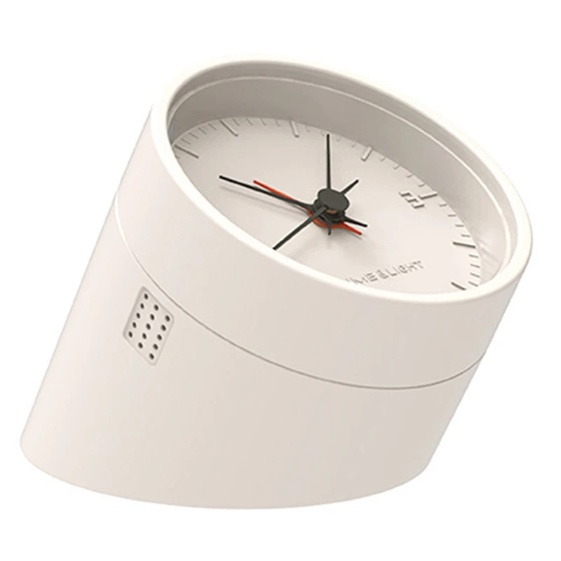 

Bedroom Table Alarm Clock Creative Flip Pointer Alarm Clock Night Light Simple Wake Light Electronic Alarm Clock New White