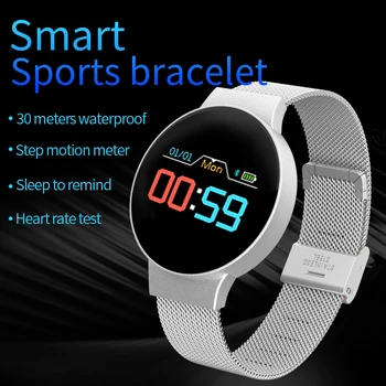 

Smart band Fitness Tracker Bracelet Step counting Blood Pressure Heart rate monitoring Sleep monitoring women Smart Wristband