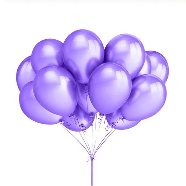 purple 30 шт./лот, 2,2 г, 10 дюймов, жемчужные латексные шары золотого, серебряного, черного цвета, на день рождения, свадьбу, вечеринку, Декор, воздушные гелиевые шары, подарки для детей - Цвет: purple