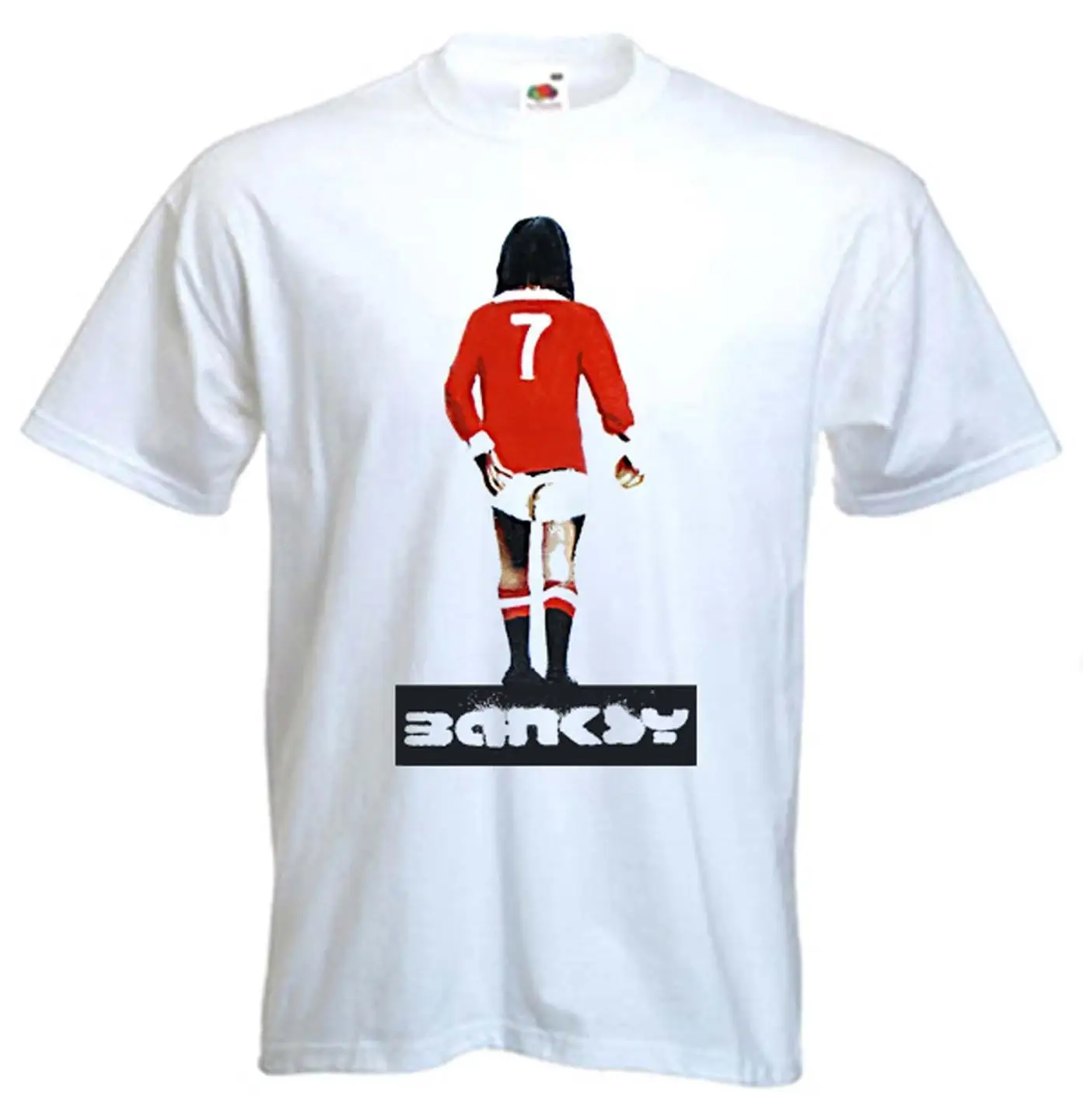 Banksy Джордж лучшая футболка человек Юнайтед муфк городские искусства размеры S Xxxl