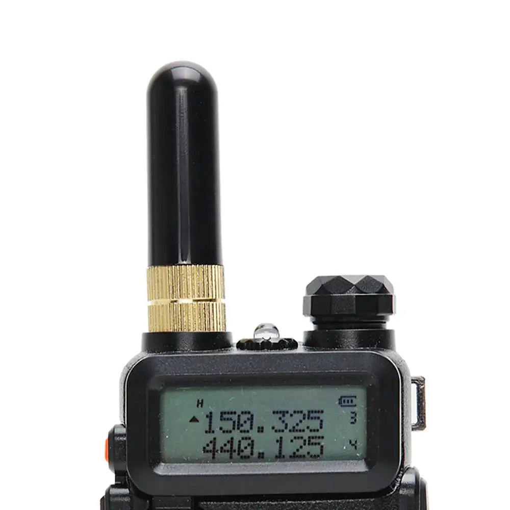 ABBREE AR805S SMA-F Женский мини-двухполосная антенна VHF/UHF 144/430MHZ Baofeng UV-5R UV-82 888S UV-XR UV-S9 UV-9R плюс иди и болтай Walkie