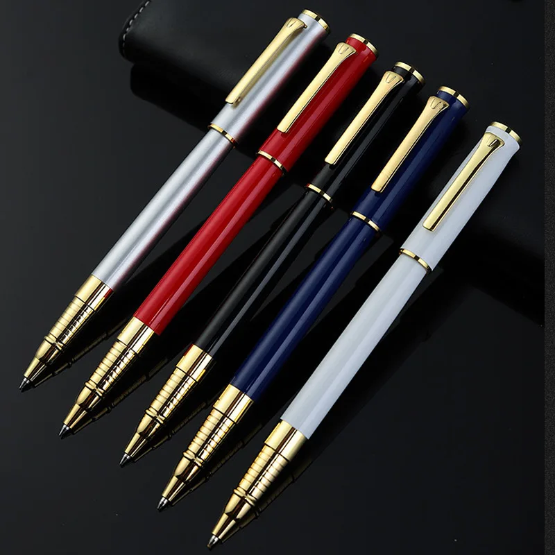 Business Metal Stainless Steel Gel Pen 5 PCS Office Stationery Pen Back To School Korean Stationery Japanese Stationery