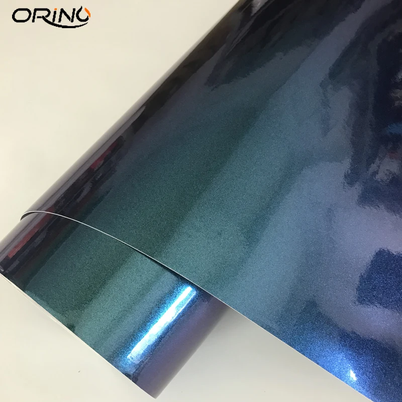 Gloss Pearl Chameleon Purple Blue Vinyl Film Wrap-8