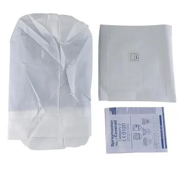 

Heat-sealed protective clothing Waterproof Oil-Resistant Protective Coverall Overall Suit Isolation gown 1 Piece