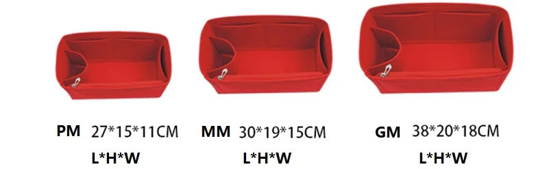 NeverFull PM мм GM фетровая тканевая вставка Speedy сумка органайзер для макияжа сумочка органайзер для путешествий Внутренний кошелек детская косметичка сумка для мамы