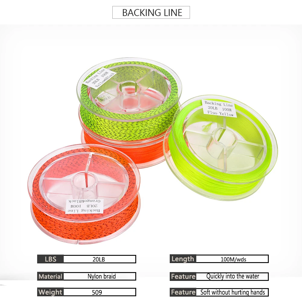 8 Strands Fly Fishing Backing Line 50m/100m 20LB/30LB Nylon Braided Line Pull Force Spare Carp Fishing Wire Pesca Tackle fishing line,fishing tackle