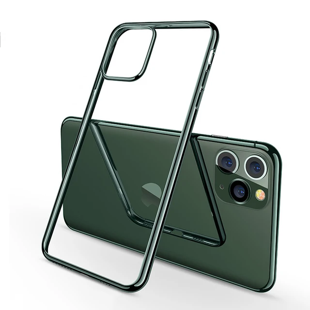 Midnight Green Plating Case Voor Iphone 11 Pro Max Luxe Zachte Siliconen Transparante Telefoon Case Voor Iphone 11 11pro Xr X Xs Max Fitted Cases Aliexpress