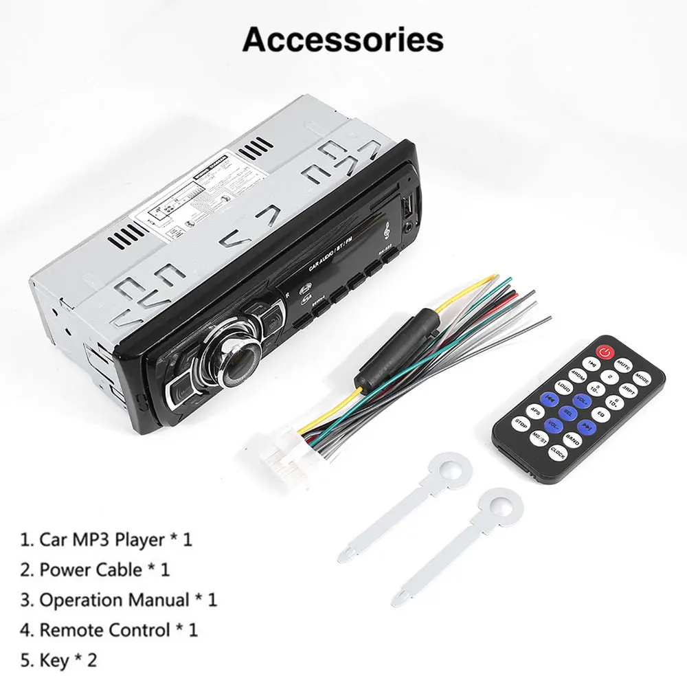 Black MP3 Player Car MP3 Accessories Smart for FM Radio