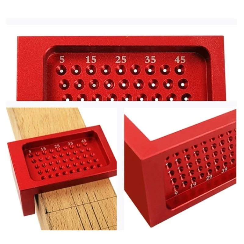 T50 woodworking ruler hole hole ruler aluminum alloy T-shaped ruler woodworking scriber mini scriber T50 woodworking ruler hole hole ruler aluminum alloy T-shaped ruler woodworking scriber mini scriber