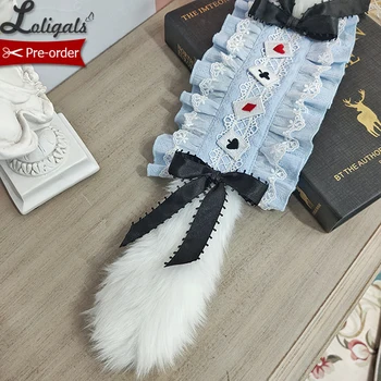 

Sweet Lolita Headband with Long Fluffy Ears by Alice Girl ~ Pre-order