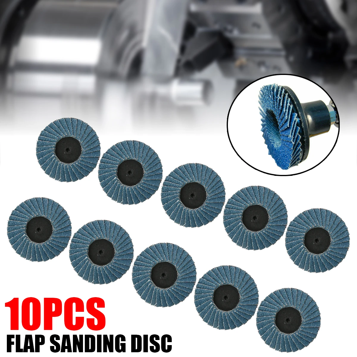 Шлифовальный круг абразивный инструмент с наконечником 50 мм 2 дюйма 60 грит 10 шт. |