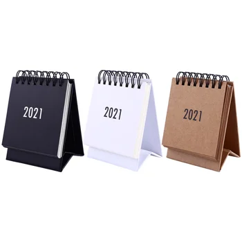 

3pcs Pretty Adorable Simple Table Calendar Calendar for Gift Desktop