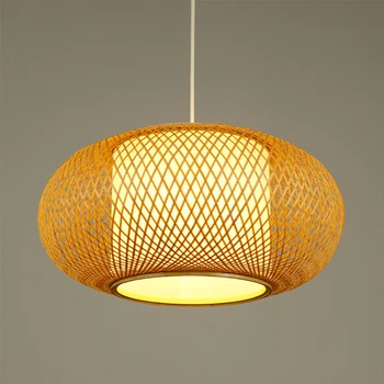 

Southeast Asia Bamboo Pendant lights LED Wood Pendant lamps for Restaurant,Bar,Kitchen,Living Room Home Decor Lighting Fixtures