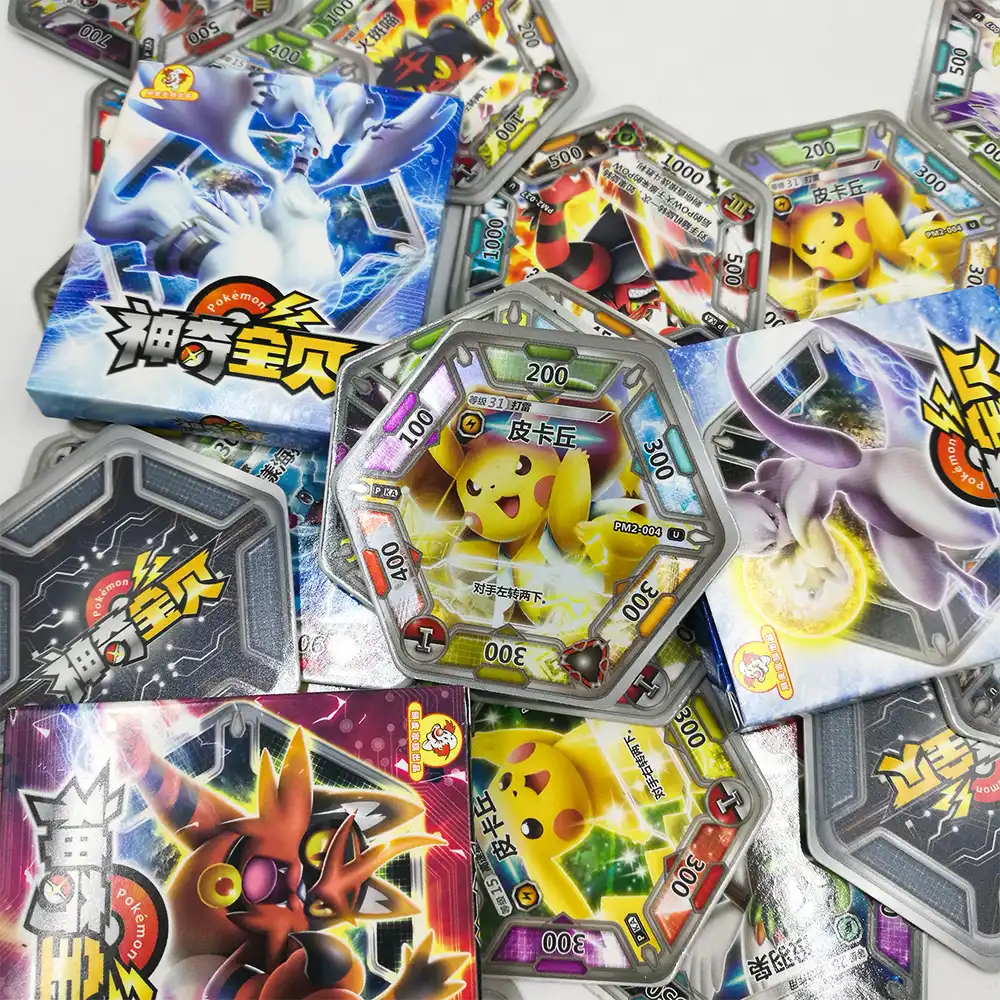 タカラトミーおもちゃポケモンカードコレクションピカチュウ168 2pcsシャイニングフラッシュカード7ピース 箱24箱 ボードゲーム子供のためのギフト Game Collection Cards Aliexpress
