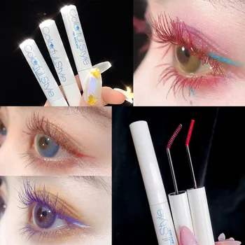

NEW Double Use Fashion Black Eyelash Mascara Curling Thick Waterproof Women False Eyelashes Makeup Mascara Slender