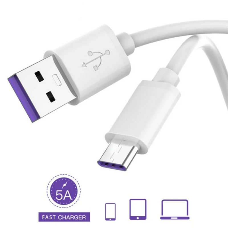 Кабель с разъемом USB Type-C для Huawei P40 Pro Mate 30 P30 Supercharge стандарта 40 Вт 5A быстрой зарядки