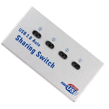 

4 Ports USB 2.0 Switch High Speed USB Sharing Switcher For Printers Scanners And More F805