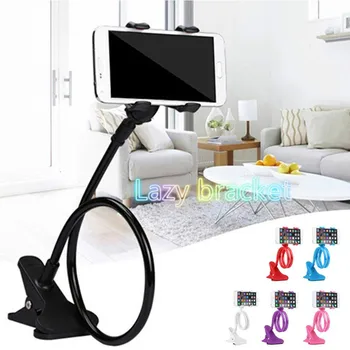 

Suitable for any scene Universal mobile phone bracket lazy bracket double clip type flexible bendable flat clip frame For iphone