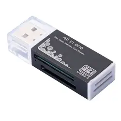 4 в 1 Micro USB 2,0 считыватель карт памяти usb адаптер для Micro SD карты TF M2 MMC MS PRO DUO кардридер