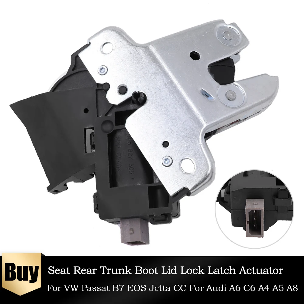 4F5 827 505 D Rear Trunk Lid Lock Latch For VW Eos Jetta MK5 Passat B6
