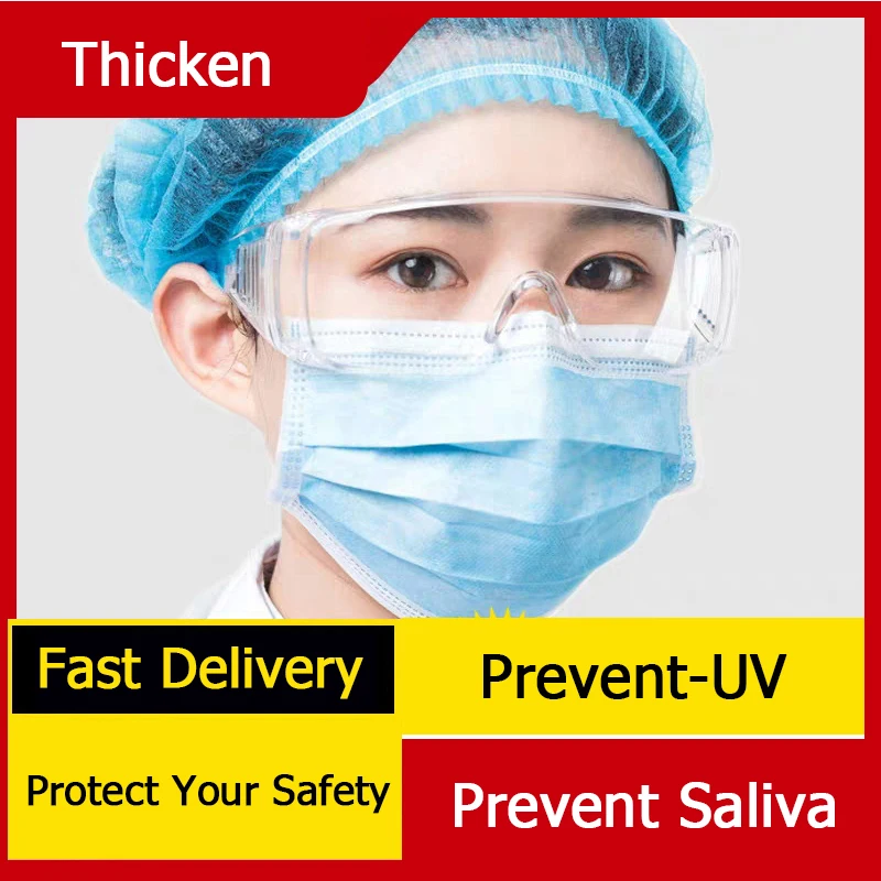 

Safety Glasses Anti Shock Goggle for Virus Protection Work Safety Anti-splash Dust Proof and Blue Light Transparent Glasses