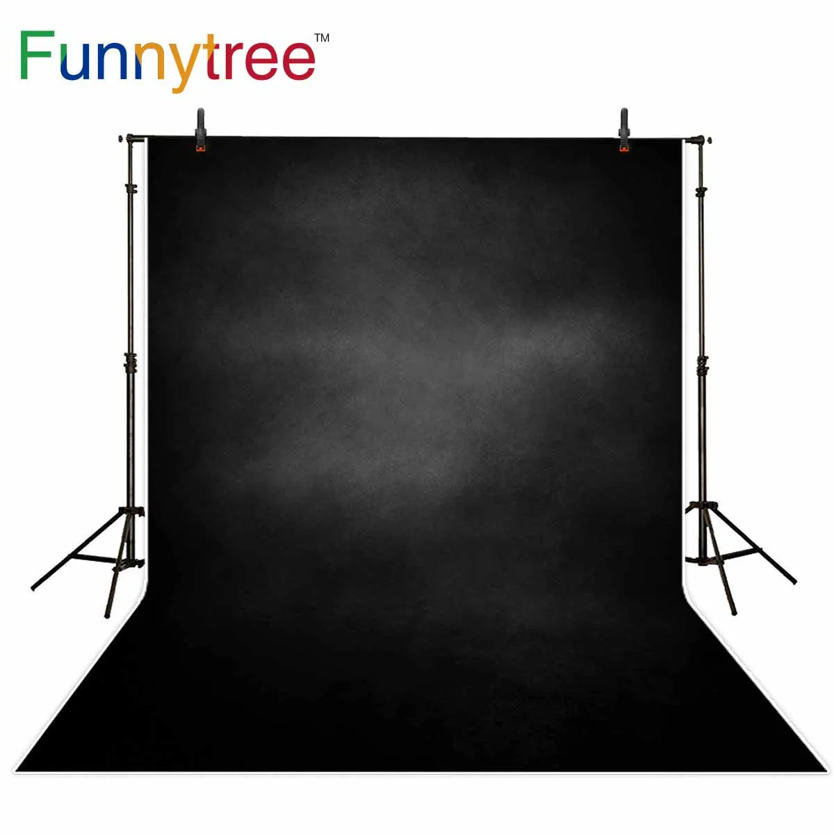 Фон Funnytree для фотосъемки с изображением старых мастеров stlye чистый цвет черный