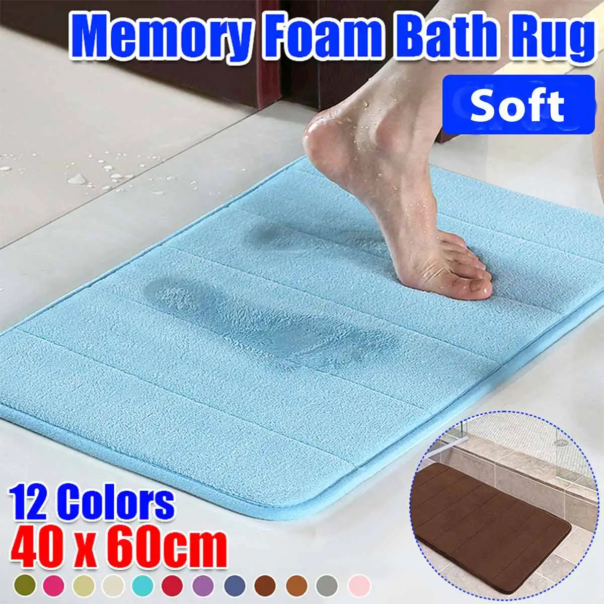 Door Mats Floor Mats Home Garden 40 60 Cm Bath Mat Entrance Rug Non Slip Big Feet Reusable Floor Carpet Door Mats Rugs Carpets