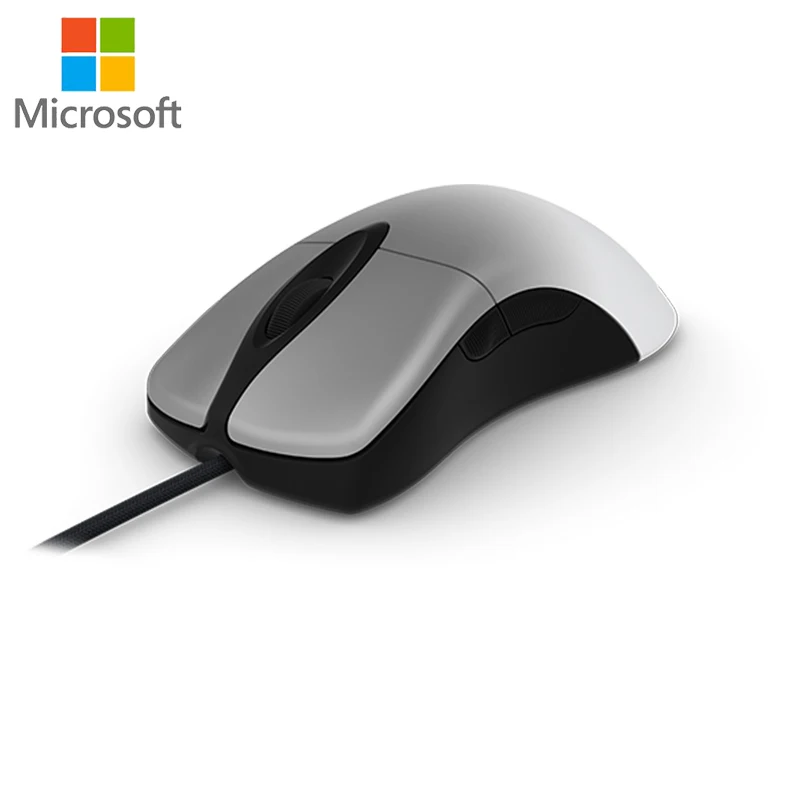 Microsoft Pro Intelli мышь 16000 dpi USB Проводная мышь модная игровая технология Bluetrack мышь офисная домашняя умная для ноутбука - Цвет: Silver
