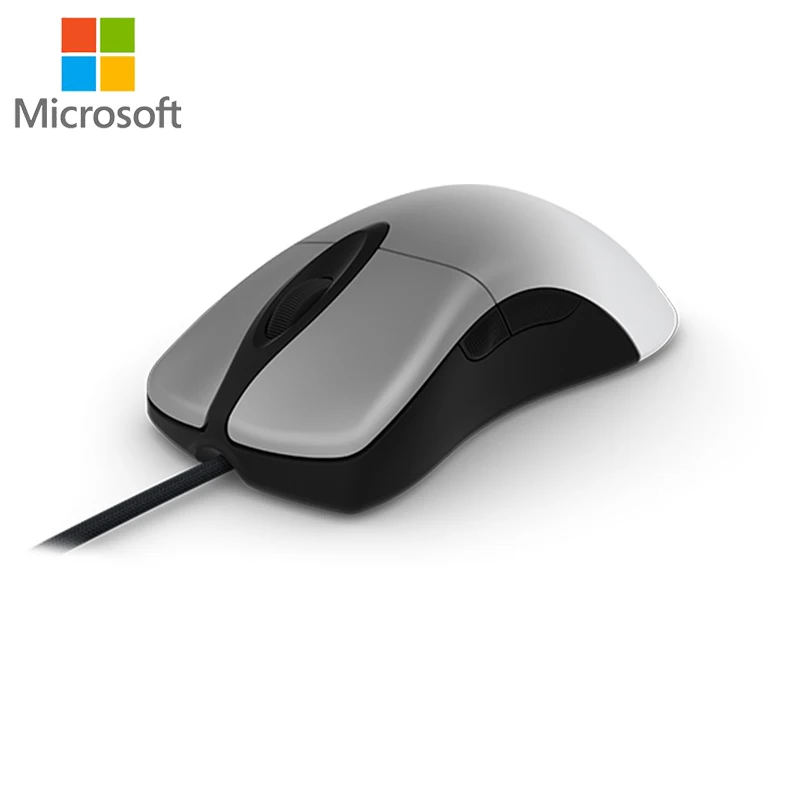 Silver Microsoft Pro Intelli мышь 16000 dpi USB Проводная мышь модная игровая технология Bluetrack мышь офисная домашняя умная для ноутбука - Цвет: Silver