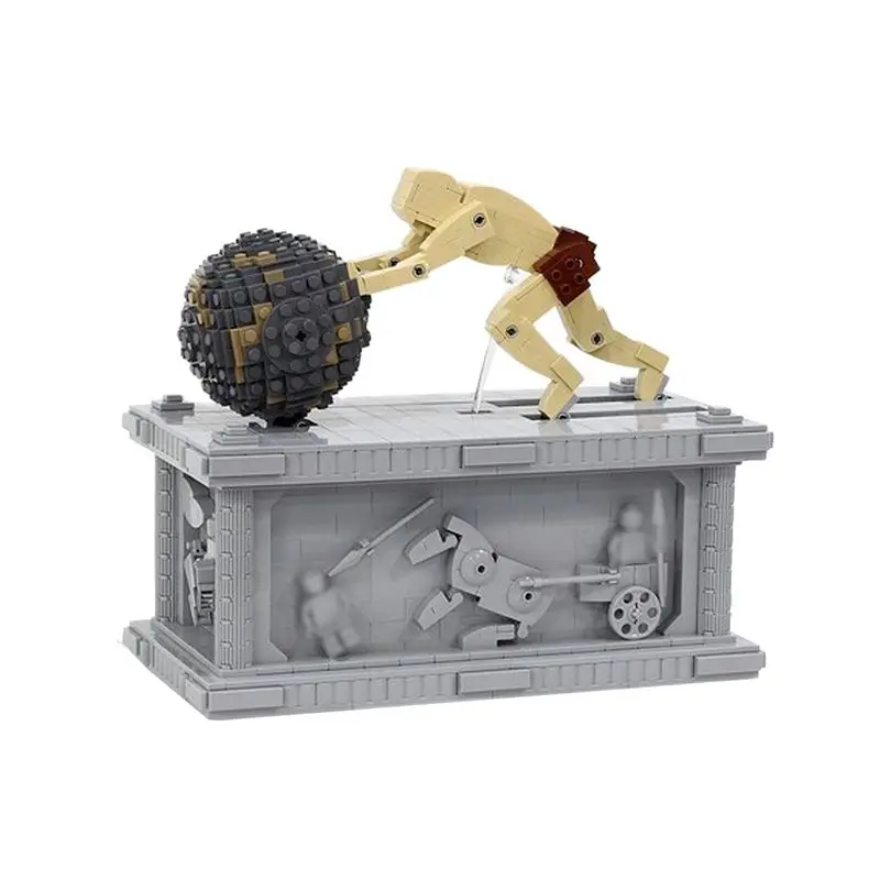 

MOC-13424 Sisyphus Automata Sisyphus, кинетическая скульптура, основная модель, строительные блоки, модель кирпича, образовательные игрушки для детей, подарки