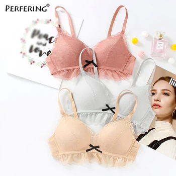 

Perfering Sexy Lace Bra Bralette Women BH Lingerie Adjusted Push Up Bras Brassiere Fashion Seamless Wire Free Female Underwear