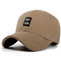 Menn bomullsbroderi Justerbar baseballcaps utendørs sport solid sol hatter For menn pappa Snapback cap 1