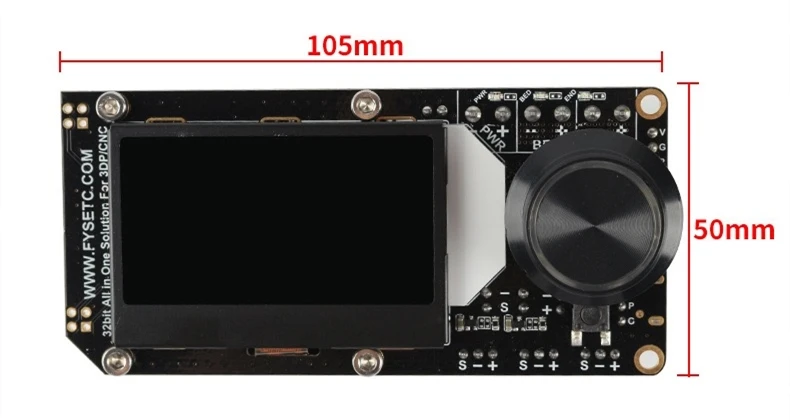 Tudo em um Peças de Impressora Placa de Controle + 4x Integrado para 3dp Módulo Driver - Cnc 3d Aio ii V3.2mcu 32bit Tmc2208 8 driver integrado para 3dp cnc peças de impressora 3d