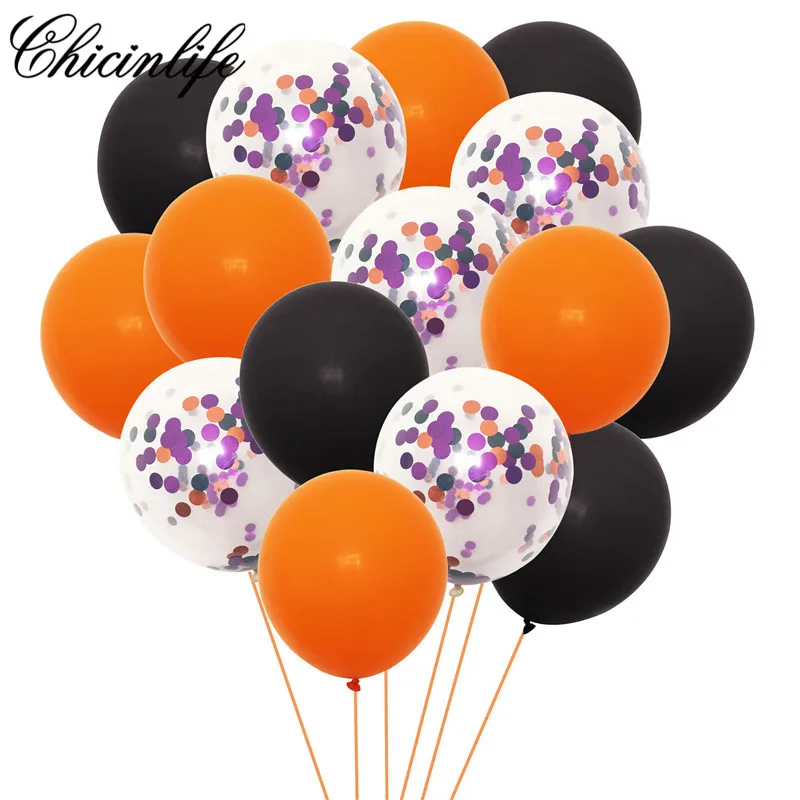 Chicinlife 15 шт. веселые строительные шары с конфетти для Хэллоуина детской