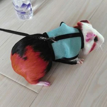 

3 Colors Hamster Rabbit Harness And Leash Set Ferret Guinea Pig Small Animal Pet Walk Lead S/M/L