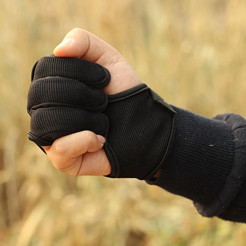 Traditional Bow And Arrow Archery Three Finger Gloves Recurve Beauty