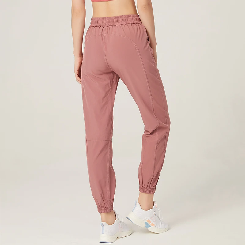 2024 New Sports Fitness Pants Women Elastic Band Waist Quick Dry Loose Running Yoga Pants Female Streetwear Pantalon Femme 5