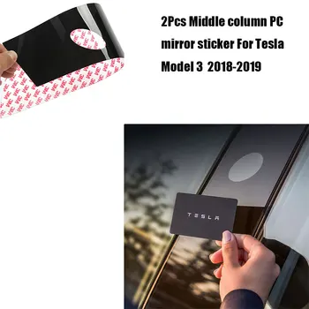 

For Tesla Model 3 Acrylic decorative stickers Outside Window Pillar B Column