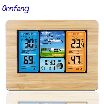 

Multifuntion Weather Station Barometer Thermometer Hygrometer LCD Display Wireless Sensor Weather Forecast Digital Alarm Clock