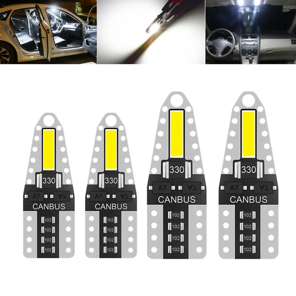 

4pcs T10 W5W Car Interior Reading Dome Lamp 2smd 7020 194 168 2825 Car Turn Side Light for kia picanto/sorento/optima/cerato