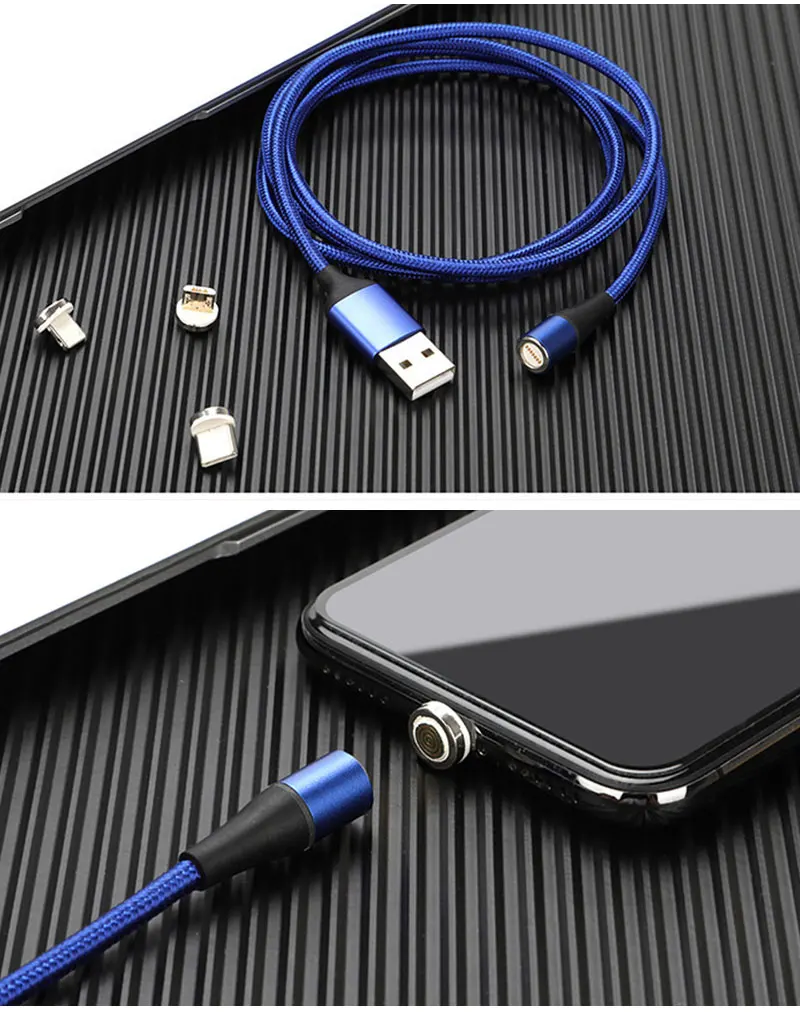 Мобильный телефон быстрой зарядки данных линии круговой магнитный кабель данных три в одном Android для type-C Магнитный зарядный кабель