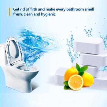

Toilet Bowl Cleaning Tablet 15 Pcs Toilet Cleaner Instant Effervescent Tablets Individual Package Strong Decontamination Stain