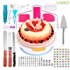 138PCS Cake Decorating Tools Kit Icing Tips Turntable Pastry Bags Couplers Cream Nozzle Baking Tools Set for Cupcakes Cookies ► Photo 2/6