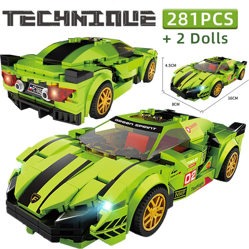 

Blocks Technic Car Building Blocks For Kids Toys Racing Sport Vehicle Model kit Buildmoc Bricks Educational Toys For Boys Gift