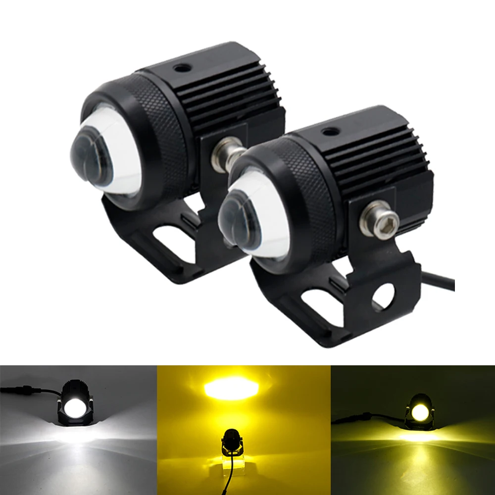 Car External Headlight 24v Motorcycle Fog DRL Headlamp Spotlight Hunting Driving Light High Brightness Light Motor Signal Lamps