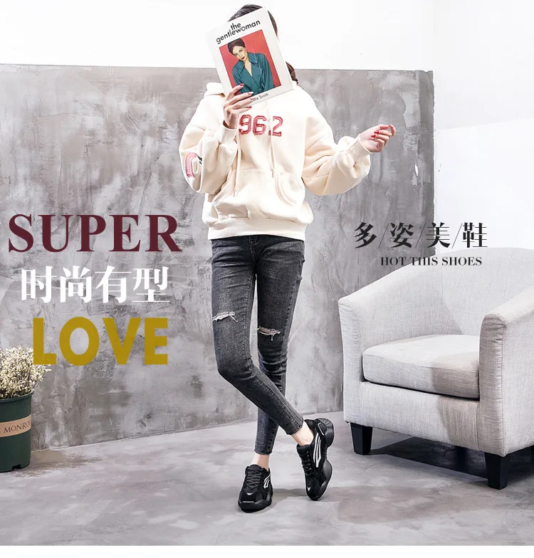 primavera y verano nuevo красный Harajuku moda cómoda salvaje Повседневный транспарантный malla Zapatos mujer
